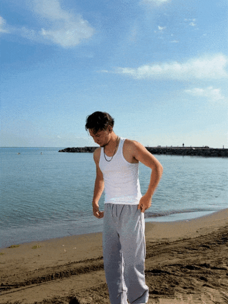 Premium Basic Fitilli Atlet Beyaz