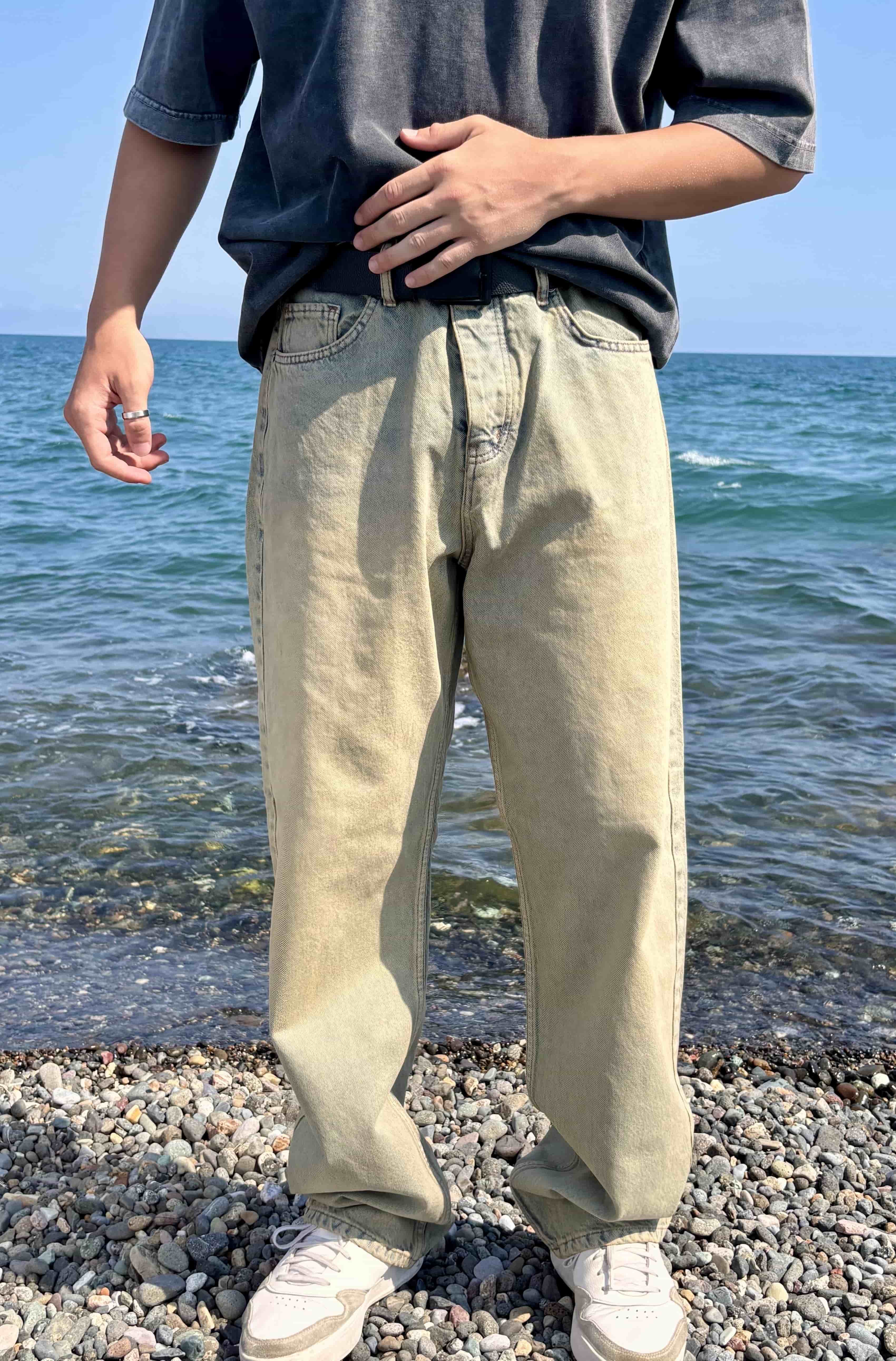 Yıkamalı Premium Loose Fit Jean