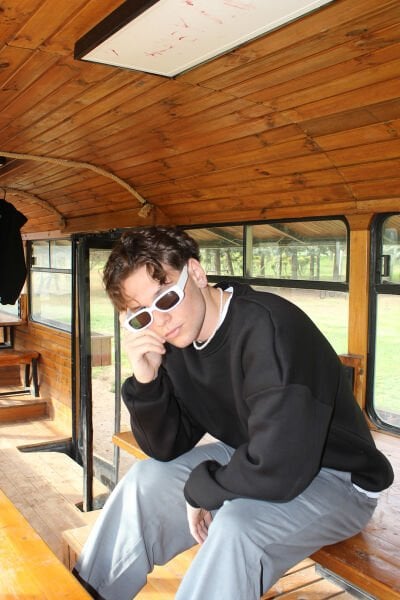 Oversize Basic Sweatshirt - Siyah