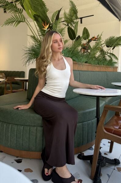 Boyundan Geçmeli Fitilli Atlet - Beyaz