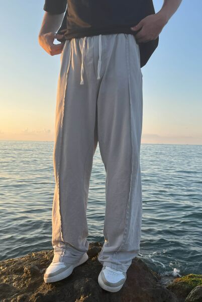 Yıkamalı Dikiş Detay Eşofman Altı