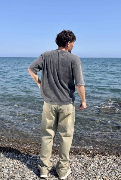 Premium Yıkamalı Baggy Jean