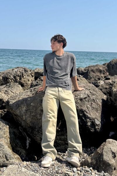 Premium Yıkamalı Baggy Jean