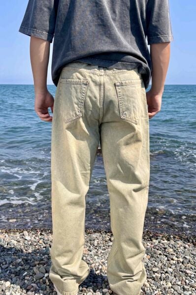 Premium Yıkamalı Baggy Jean