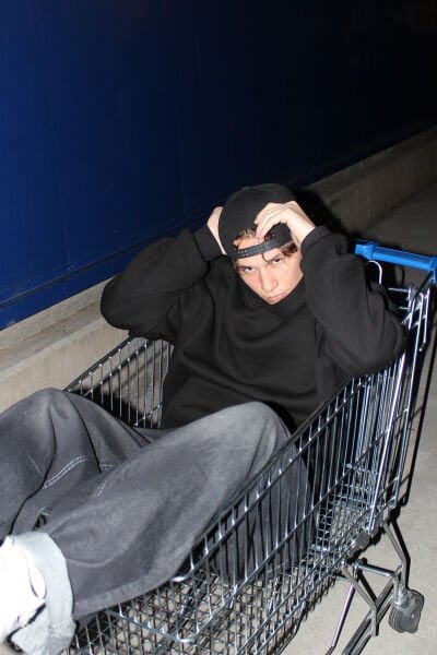 Oversize Basic Hoodie - Siyah