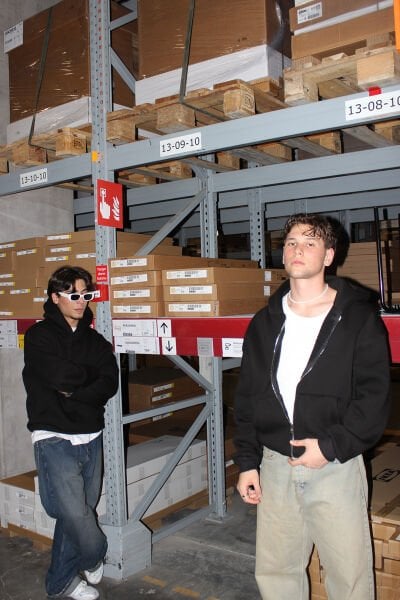 Oversize Basic Zip Hoodie - Siyah